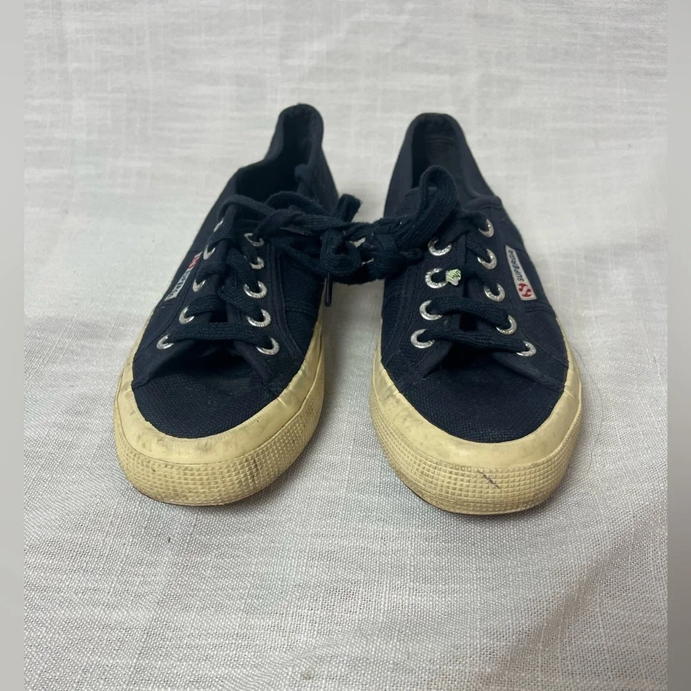 Superga Navy Canvas Low-Top Sneakers Women’s 36 / US 6 - Picture 7 of 7